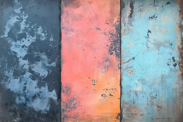 Wall Mural - a rustic vintage metal background showcasing charming textures and colors.