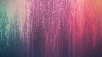 Poster - A vibrant abstract background features a gradient of colors including purple, pink, blue, and green with a textured pattern of vertical lines and blurred streaks