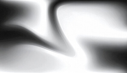 Poster - Smooth texture in black and white with abstract shapes creating calming effect