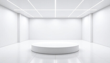 Poster - clean white studio with even lighting, featuring product display on matte surface
