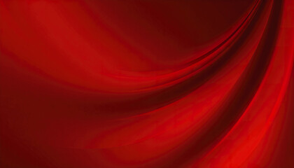 Poster - Smooth red fabric with flowing texture creates vibrant and elegant background