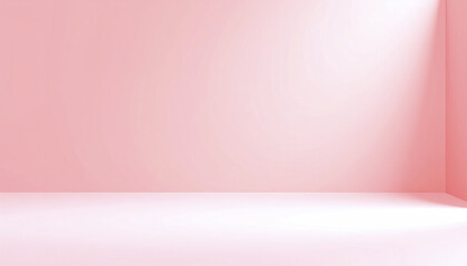 Poster - smooth coral pink backdrop with soft lighting creates serene atmosphere