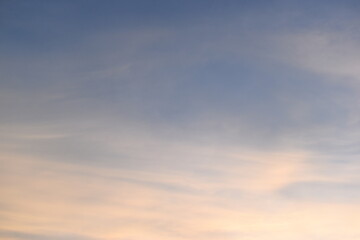 Wall Mural - beautiful golden sky and white cloud background in springtime