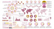 © SM. Nazmul Hasan - Trending bundle of abstract infographic elements. Business and finance infographic vector collection. Infographic template collection. Info graph template bundle design used for business and finance