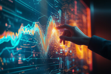 lights of virtual fractal realms: an abstract technology concept of data and communication patterns 