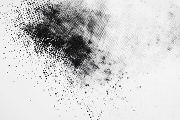 Poster - Faded gradient of halftone dots creating a textured background with varying densities and subtle transitions