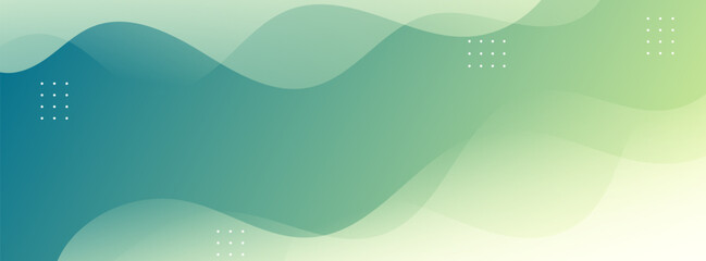Leinwandbilder - Green and yellow gradations background. wave effect, Simple design