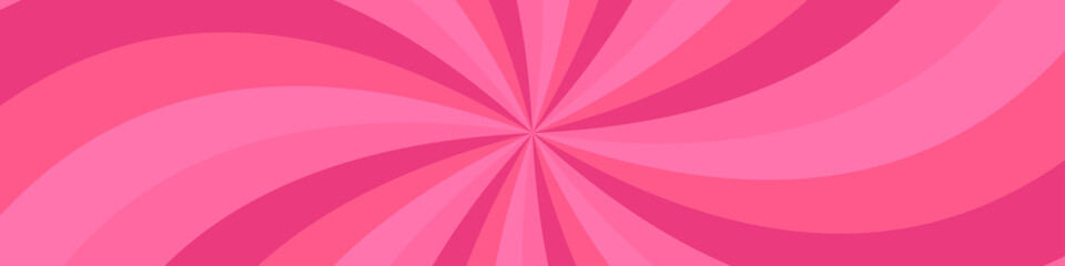 Poster - Pink psychedelic geometrical vortex pattern background design