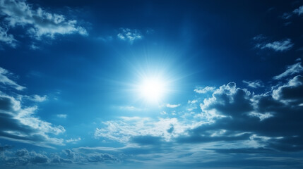 Wall Mural - blue sky with white cloud background. white cloud with blue sky background