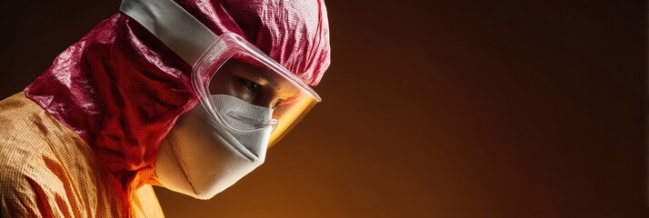 Aufkleber - Molecular diagnostics expert in full protective gear performing PCR testing with advanced lab equipment for infectious disease detection and healthcare safety protocols