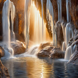 Vapor Light Ceramic Art of Victoria Falls - Ethereal and Surreal Sculpture