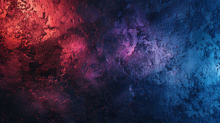 Leinwandbilder - Abstract textured background featuring a blend of vibrant red, blue, and purple hues creating a visually dynamic and artistic surface with a modern and stylish effect