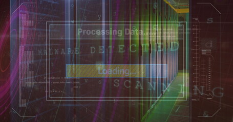 Poster - Image of loading and data over servers