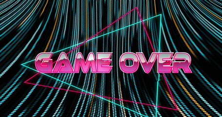 Poster - Image of game over text over spots