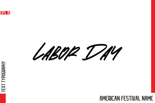 Labor Day   -European Festival Name Modern Stylish Typography Text