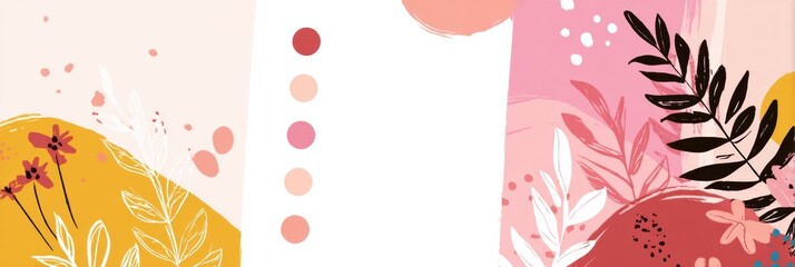 Aufkleber - Explore Gratitude Prompts in a Visually Appealing Infographic With a Clean Bullet Layout Featuring Soft Colors and Floral Designs