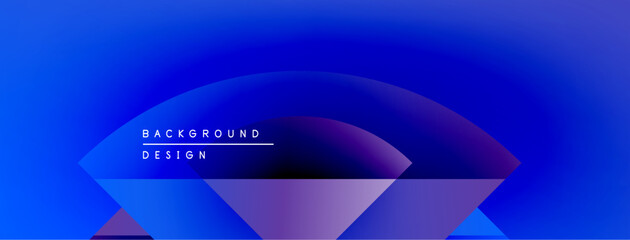 Aufkleber - Abstract blue background. Gradient shapes overlap, creating dynamic visual effect. Text reads background design. Modern, vibrant composition.