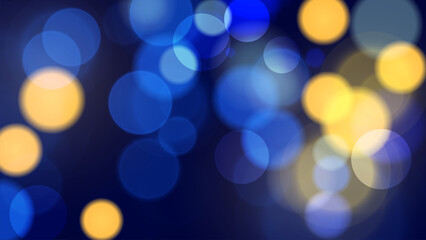 Aufkleber - Bokeh lights. City night. Abstract light effect. Blurred circle shapes. Vector illustration.	