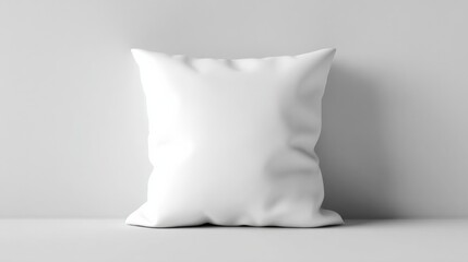 Poster - Plain White Bag Against Wall in Simple Studio Setting, Ideal for Product Mockups and Packaging Design Presentations : Generative AI