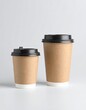 mockup craft take away paper cup for coffee.
