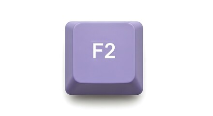 Poster - F2 Keycap on White Background, Keyboard Component
