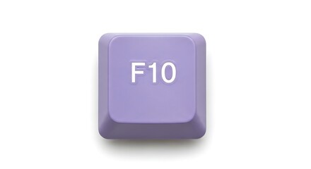 Poster - Close-up of a purple F10 key from a computer keyboard