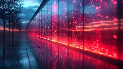 Poster - Futuristic data center powered by smart grid energy