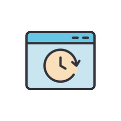 Poster - Browser Window Illustrating Page Refresh Cycle Time Management