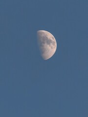 moon over blue sky