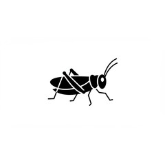 a striking black grasshopper design perfect for logos branding insects nature icons and scalable gra