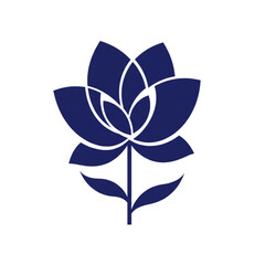 Poster - Elegant floral design perfect for branding projects needing a sophisticated logo or icon a stylish bloom graphic for websites and marketing materials.