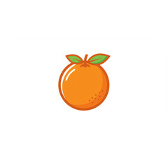 Poster - A vibrant orange fruit design perfect for branding logos icons and fresh food packaging needs a clean modern style