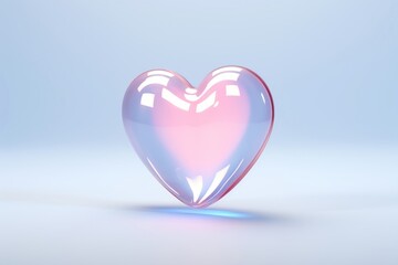 Canvas Print - heart icon glowing jewelry balloon.