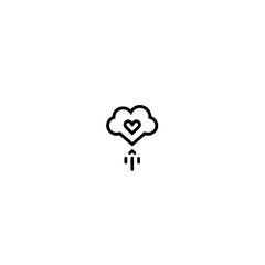 Poster - Icon of a Heart storm symbol