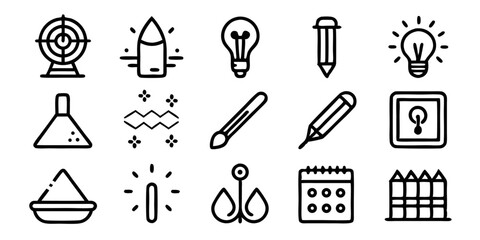 Poster - High quality graphic design line icons set for professional use in branding and web projects