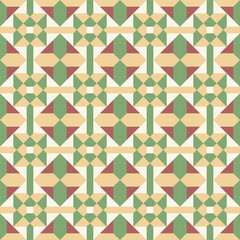 Poster - Geometric Flat Design Diamond Shape Modern Art Decorative Pattern