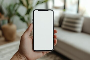 Premium Quality Picture of Close Up Hand Holding Phone