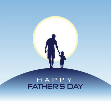 Happy Father's Day Greeting Card Design 