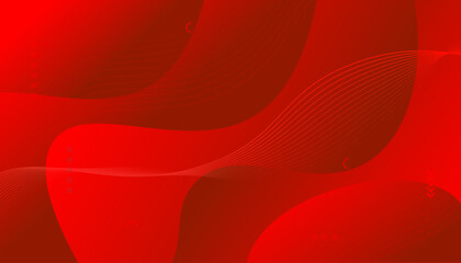 Aufkleber - Red Gradient abstract waves background vector