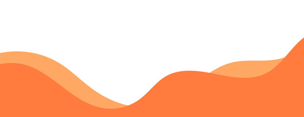 Wall Mural - Modern wave divider, separator shape vector illustration