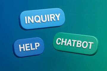 Poster - Helpful Chatbot - Conceptual tech assistance.