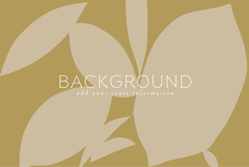 Abstract art background with shape form drawing in blue and beige color