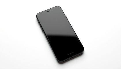 Poster - a modern, sleek black smartphone