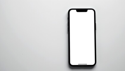 Poster - Smartphone with blank screen on a table