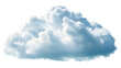 © AI Photo Generator - Realistic white cloud on transparent background (PNG format). Ideal for photo editing, graphic design, overlays, sky scenes, and digital compositions.