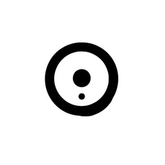 Poster - Icon set featuring circular designs with varying dot placements for visual communication and branding purposes