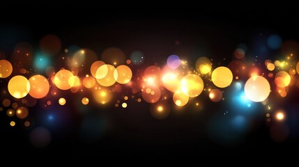 Wall Mural - Abstract glowing lights