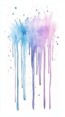 Aufkleber - Dripping paint splashes in serene indoor studio setting