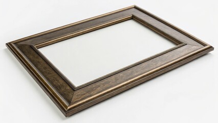 Poster - Empty rectangular picture frame with ornate detailing, positioned on a neutral background.