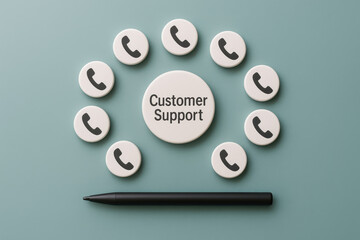 Poster - Effective communication and support enhance customer satisfaction through organized service channels focused on resolving inquiries promptly